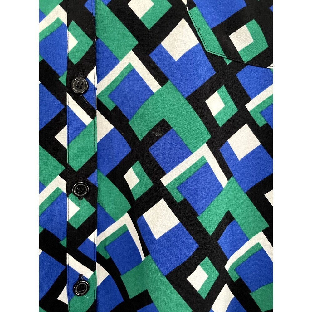 Catherines Womens Top Size 3X Colorful Travel Office Artsy Abstract - Picture 9 of 14